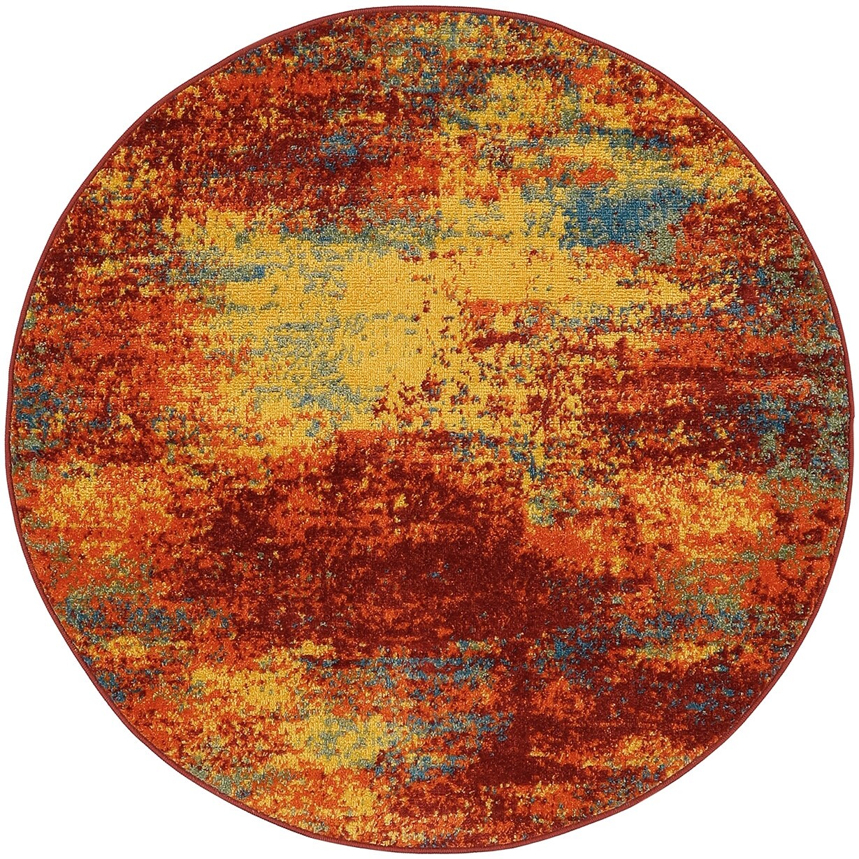 Tapis abstrait d'intérieur/extérieur Nourison Sandy