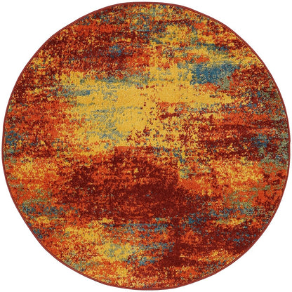 Tapis abstrait d'intérieur/extérieur Nourison Sandy