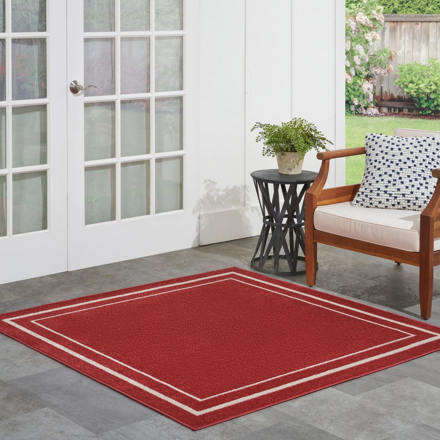 Tapis d'intérieur/extérieur uni Nourison Sandy