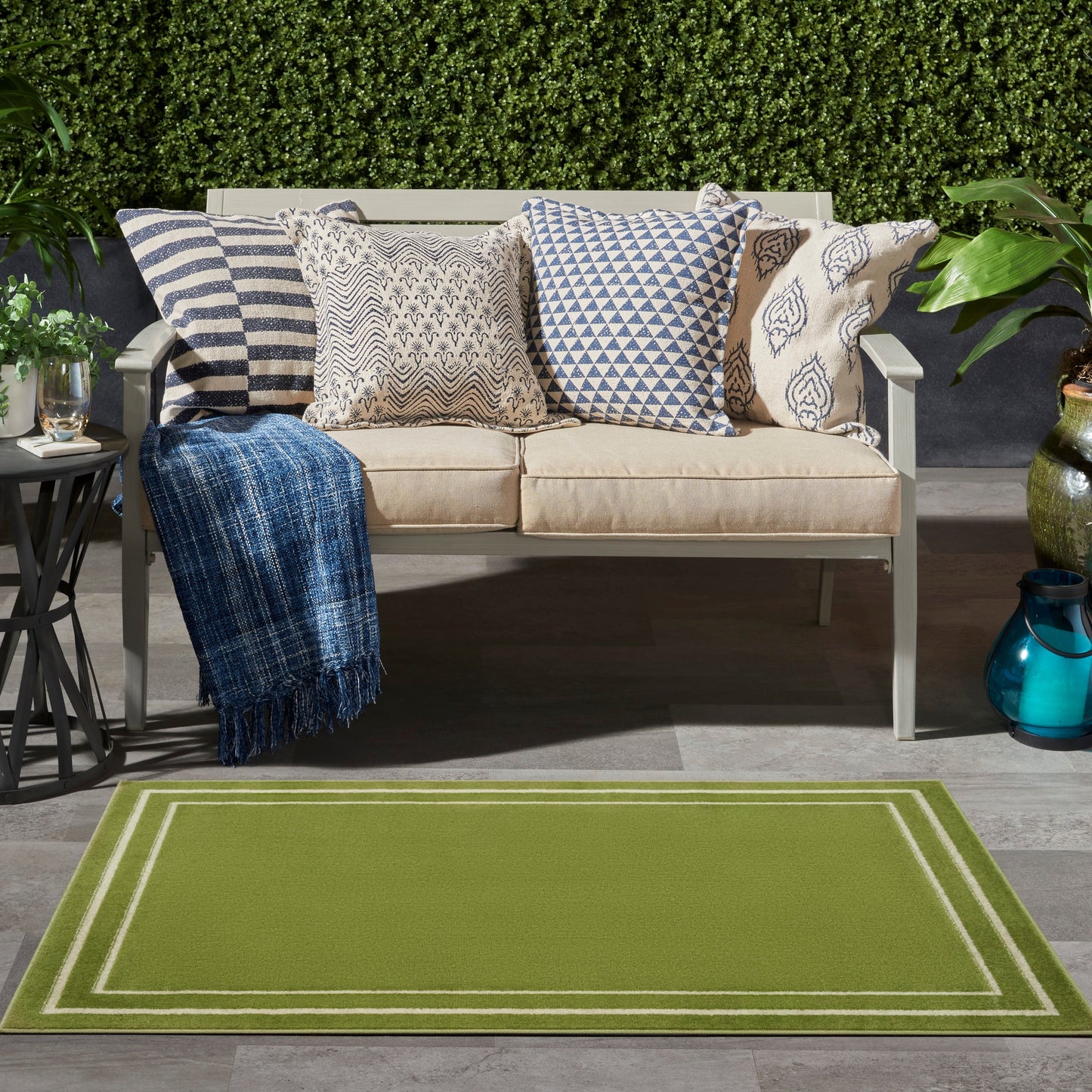 Tapis d'intérieur/extérieur uni Nourison Sandy