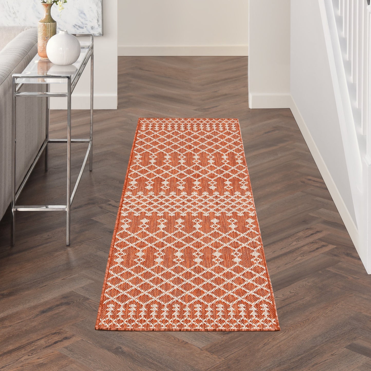 Tapis marocain d'intérieur/extérieur Nourison Selerno.