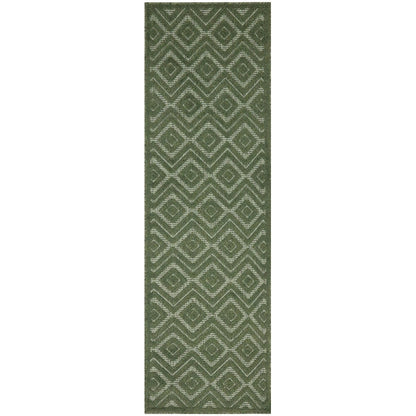 Tapis géométrique polyvalent à tissage plat pour intérieur/extérieur Nourison