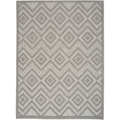 Tapis géométrique polyvalent à tissage plat pour intérieur/extérieur Nourison