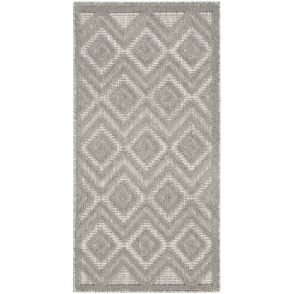 Tapis géométrique polyvalent à tissage plat pour intérieur/extérieur Nourison