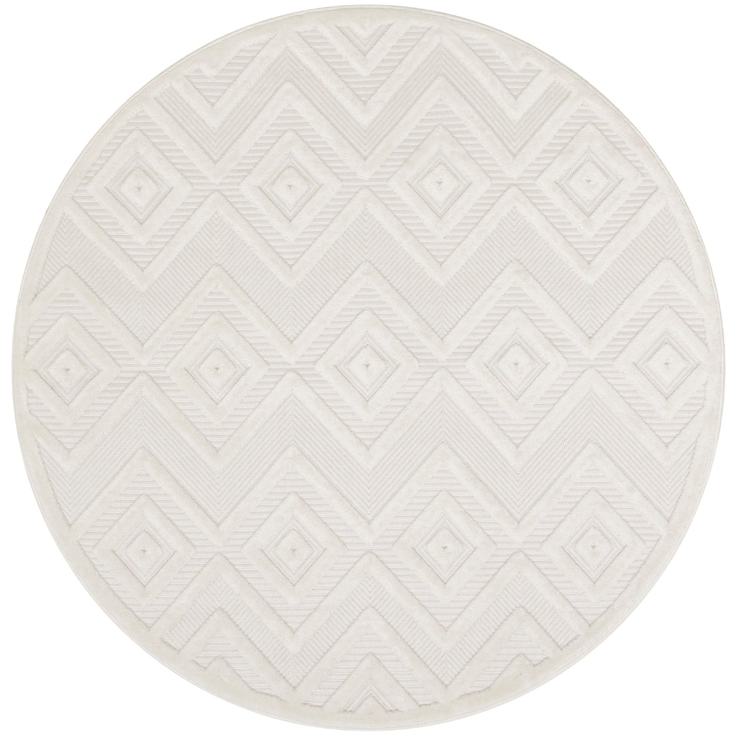 Tapis géométrique polyvalent à tissage plat pour intérieur/extérieur Nourison