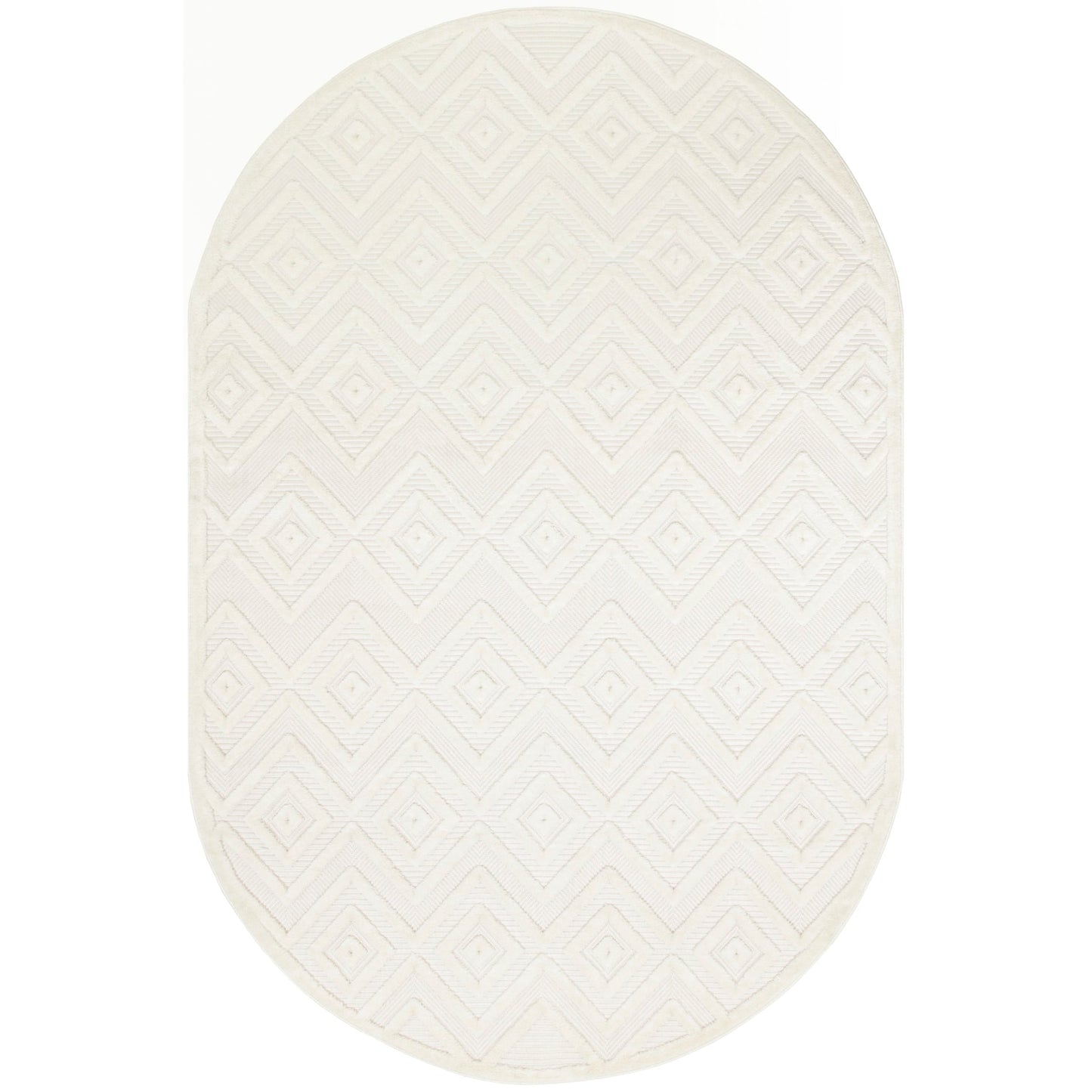 Tapis géométrique polyvalent à tissage plat pour intérieur/extérieur Nourison