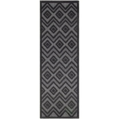 Tapis géométrique polyvalent à tissage plat pour intérieur/extérieur Nourison