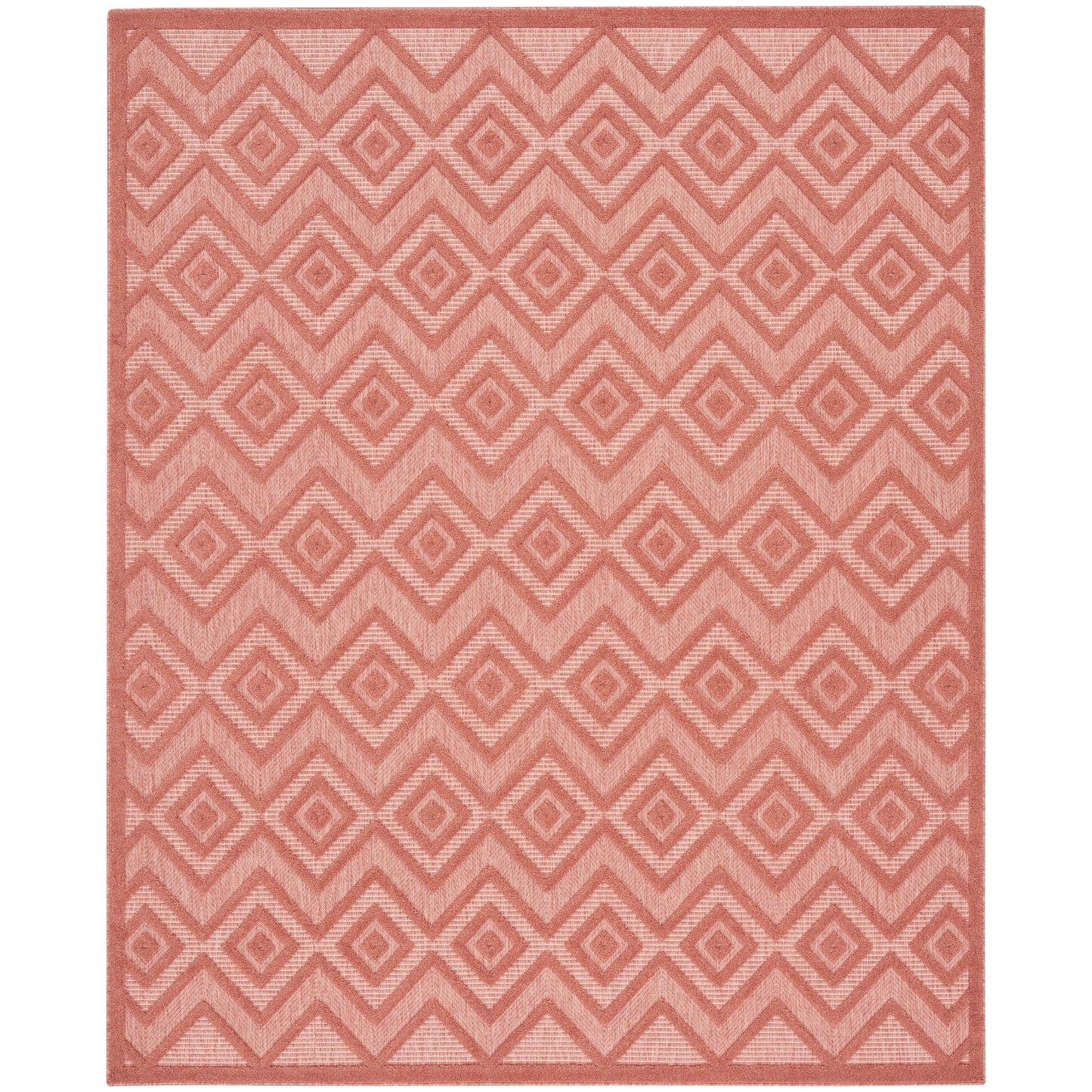Tapis géométrique polyvalent à tissage plat pour intérieur/extérieur Nourison