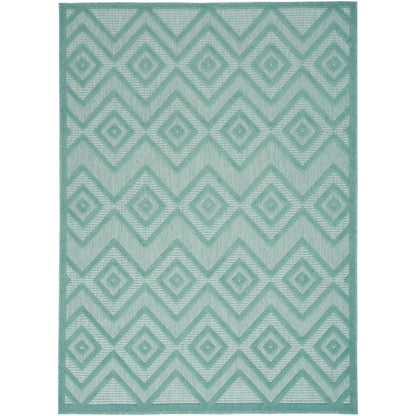Tapis géométrique polyvalent à tissage plat pour intérieur/extérieur Nourison