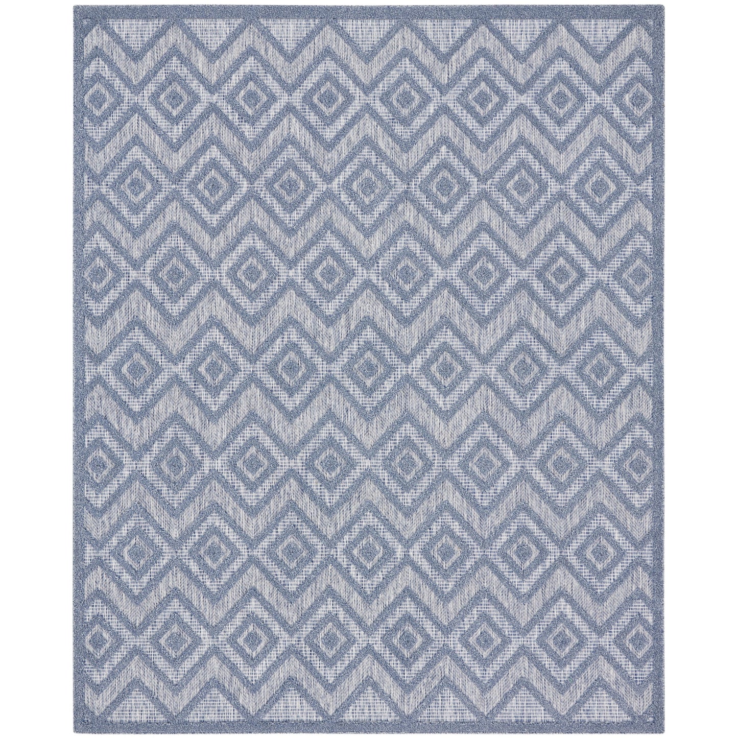 Tapis géométrique polyvalent à tissage plat pour intérieur/extérieur Nourison