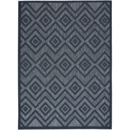 Tapis géométrique polyvalent à tissage plat pour intérieur/extérieur Nourison