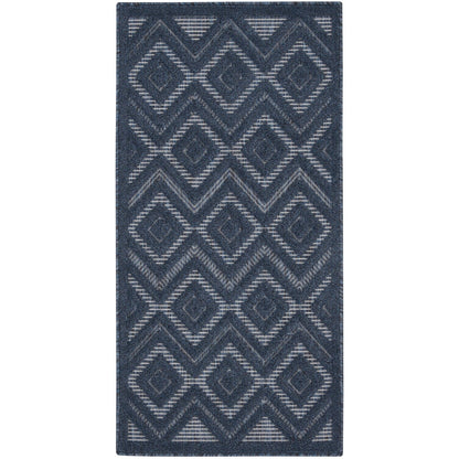 Tapis géométrique polyvalent à tissage plat pour intérieur/extérieur Nourison