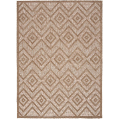Tapis géométrique polyvalent à tissage plat pour intérieur/extérieur Nourison
