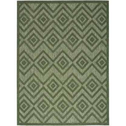 Tapis géométrique polyvalent à tissage plat pour intérieur/extérieur Nourison