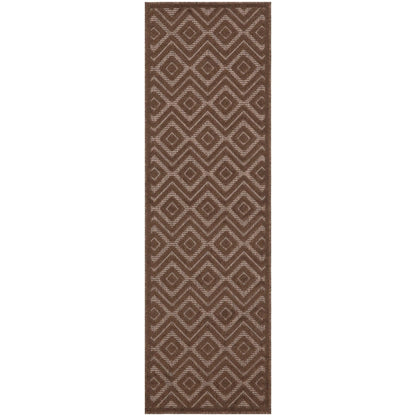 Tapis géométrique polyvalent à tissage plat pour intérieur/extérieur Nourison