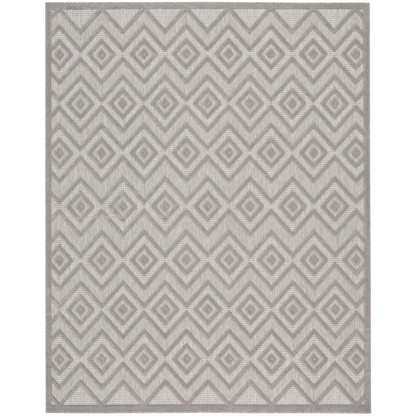 Tapis géométrique polyvalent à tissage plat pour intérieur/extérieur Nourison
