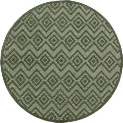 Tapis géométrique polyvalent à tissage plat pour intérieur/extérieur Nourison