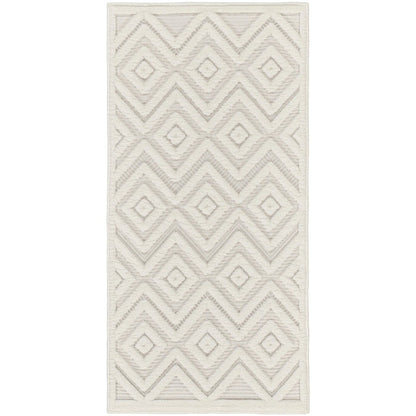 Tapis géométrique polyvalent à tissage plat pour intérieur/extérieur Nourison