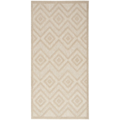 Tapis géométrique polyvalent à tissage plat pour intérieur/extérieur Nourison