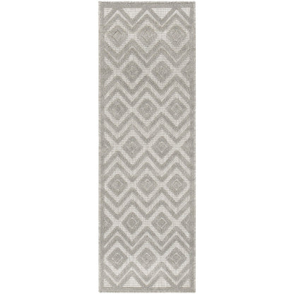 Tapis géométrique polyvalent à tissage plat pour intérieur/extérieur Nourison