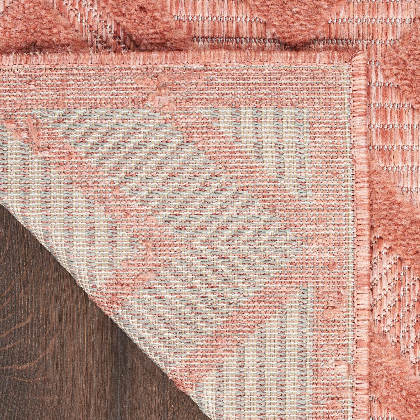 Tapis géométrique polyvalent à tissage plat pour intérieur/extérieur Nourison