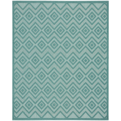 Tapis géométrique polyvalent à tissage plat pour intérieur/extérieur Nourison