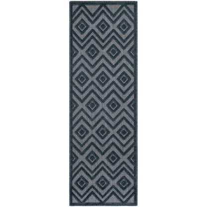 Tapis géométrique polyvalent à tissage plat pour intérieur/extérieur Nourison