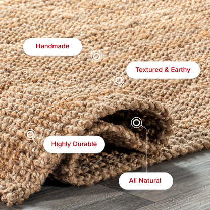 Tapis de ferme en jute massif Nuloom Ashli