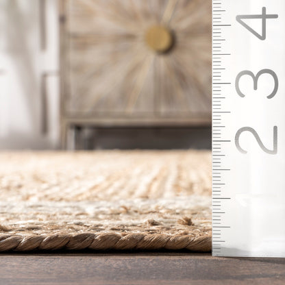 Tapis côtier en jute tressé Nuloom Rikki