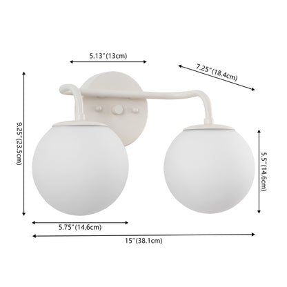 Luminaire de coiffeuse moderne à LED en métal et verre dépoli, par JONATHAN Y