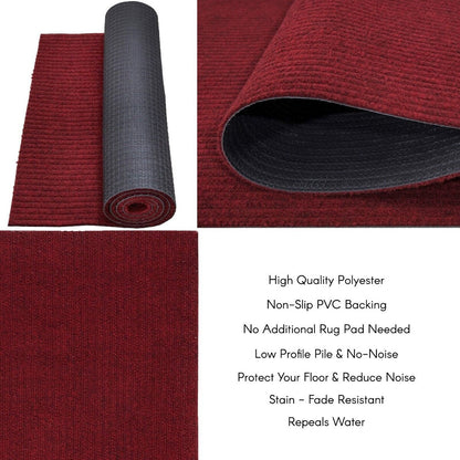 Tapis de couloir extérieur/intérieur sur mesure de 36'' de large x votre choix de longueur avec support en PVC antidérapant