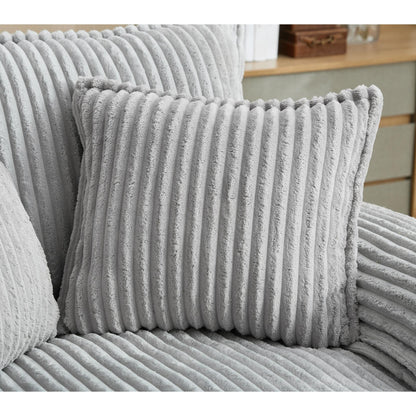 Oversized Chaise Lounge Fluffy Corduroy Sofa Bed Adjustable