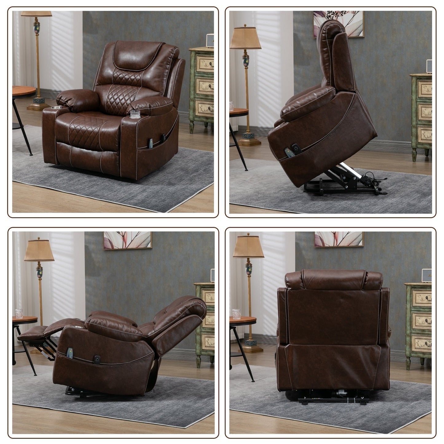 Oversized Electric Recliner Chair Elderly Power Lift Chair, 400 lbs.