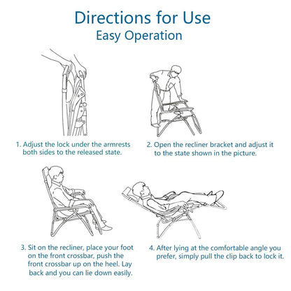 Fauteuil de salon surdimensionné XL rembourré à gravité zéro, accoudoirs larges, inclinable et réglable avec porte-gobelet - N/A