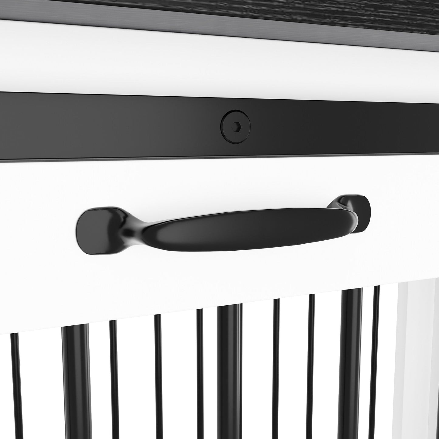 Cage pour chien élégante et robuste avec renfort en tube de fer