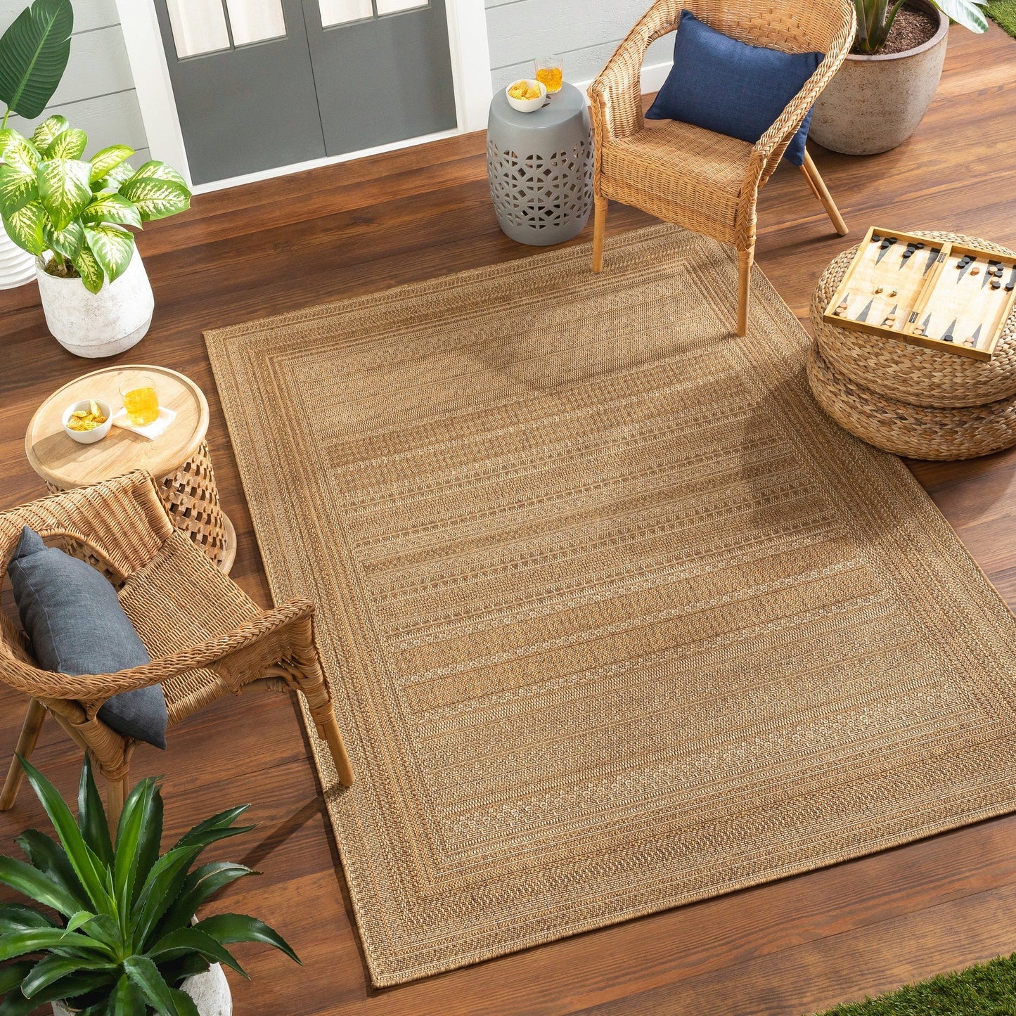 Tapis d'intérieur/extérieur décontracté Livabliss Pismo
