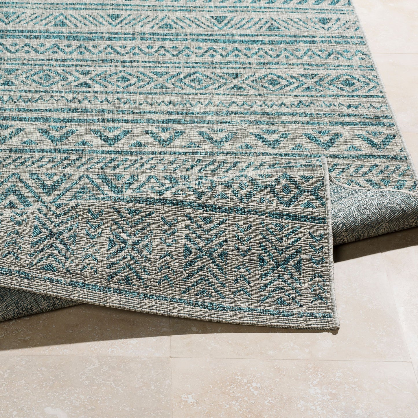 Tapis d'intérieur/extérieur vintage Livabliss Powlett de style sud-ouest