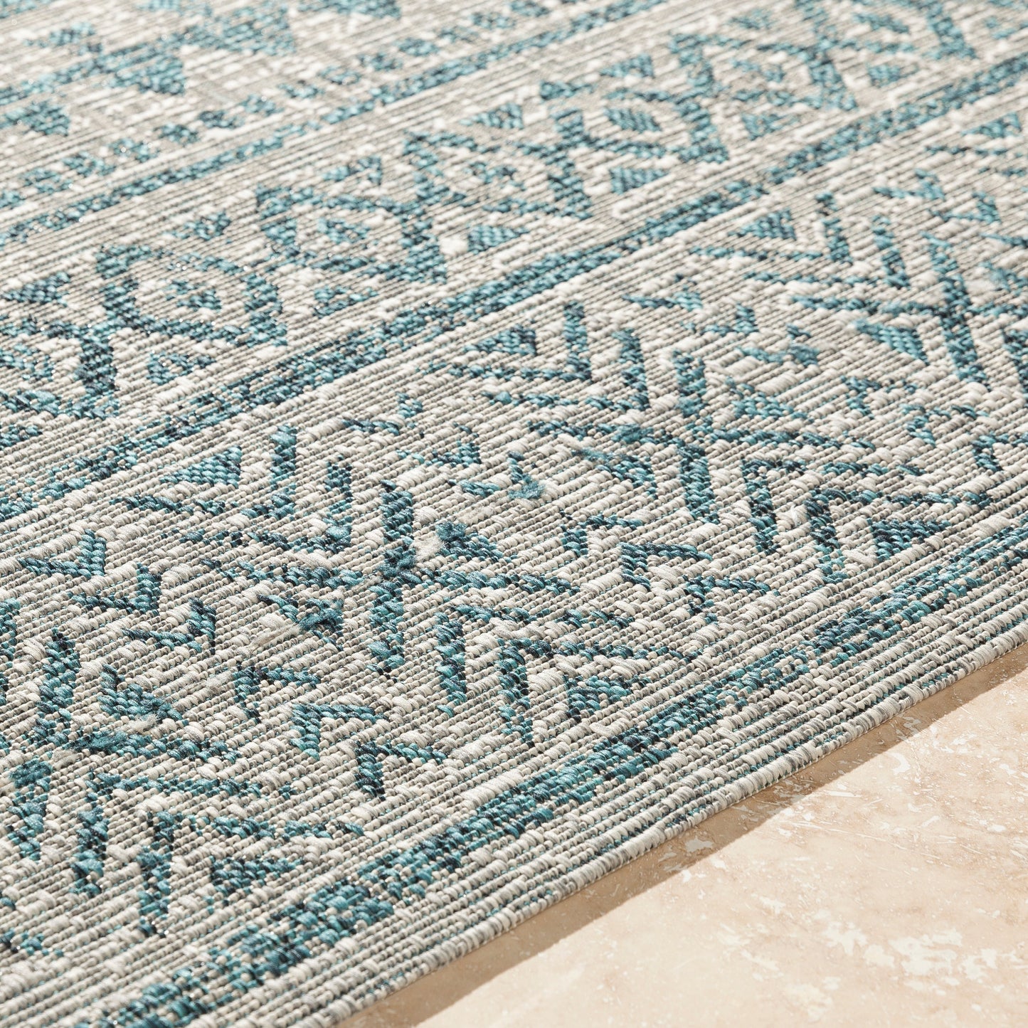 Tapis d'intérieur/extérieur vintage Livabliss Powlett de style sud-ouest