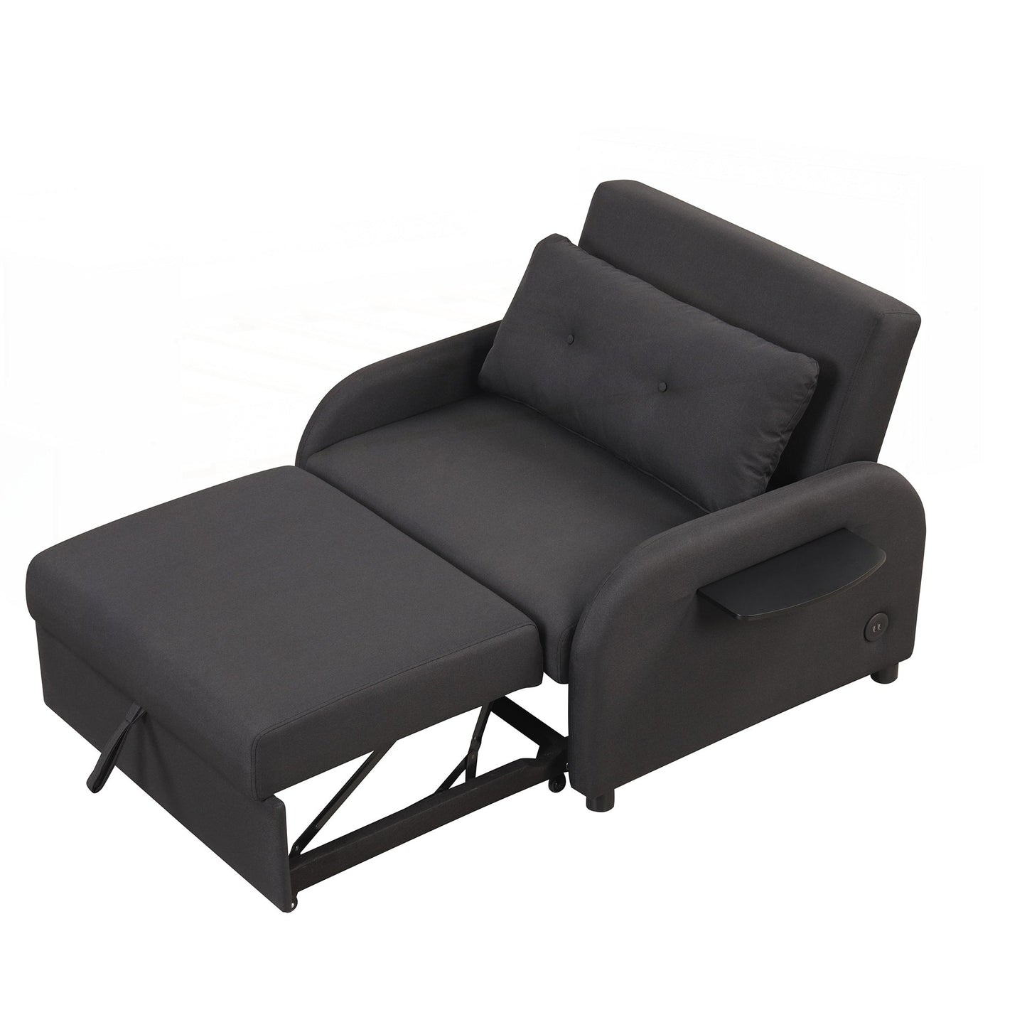 Pull Out Sofa Sleeper 3 in 1 with 2 Wing Table
