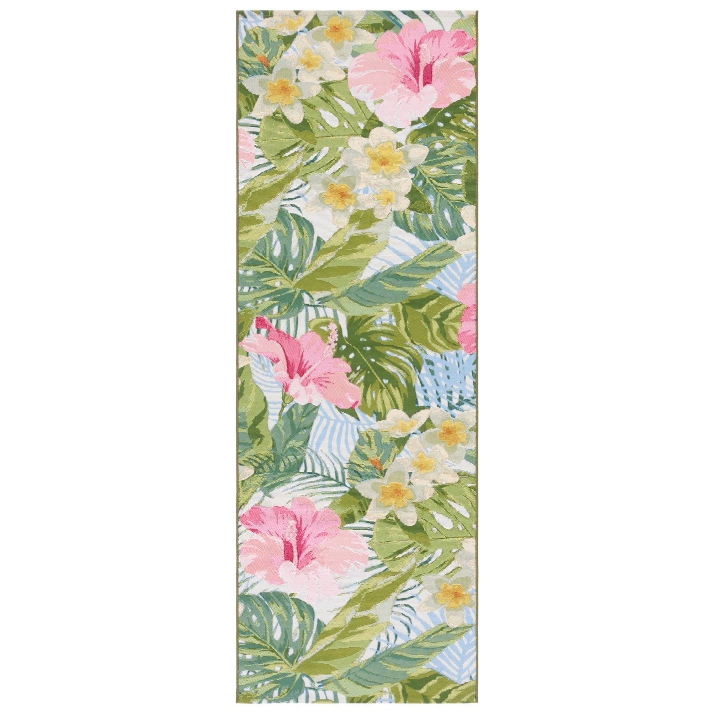 Tapis de jardin imperméable d'intérieur/extérieur tropical SAFAVIEH Barbados Agustina