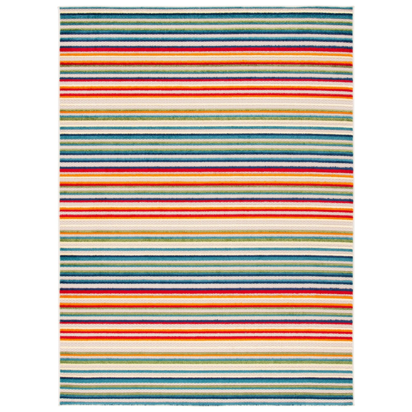 Tapis de patio imperméable à rayures pour intérieur/extérieur SAFAVIEH Cabana Gafia