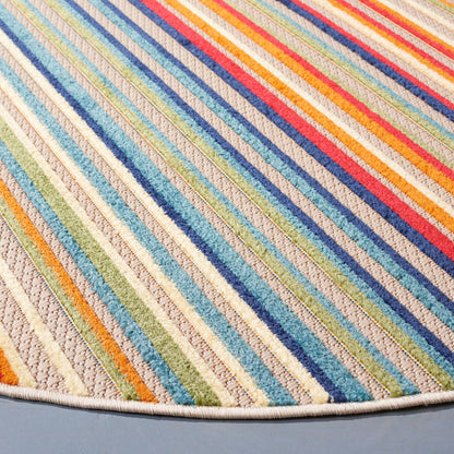Tapis de patio imperméable à rayures pour intérieur/extérieur SAFAVIEH Cabana Gafia