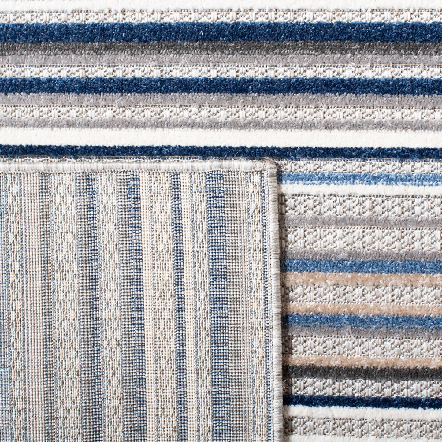 Tapis de patio imperméable à rayures pour intérieur/extérieur SAFAVIEH Cabana Gafia
