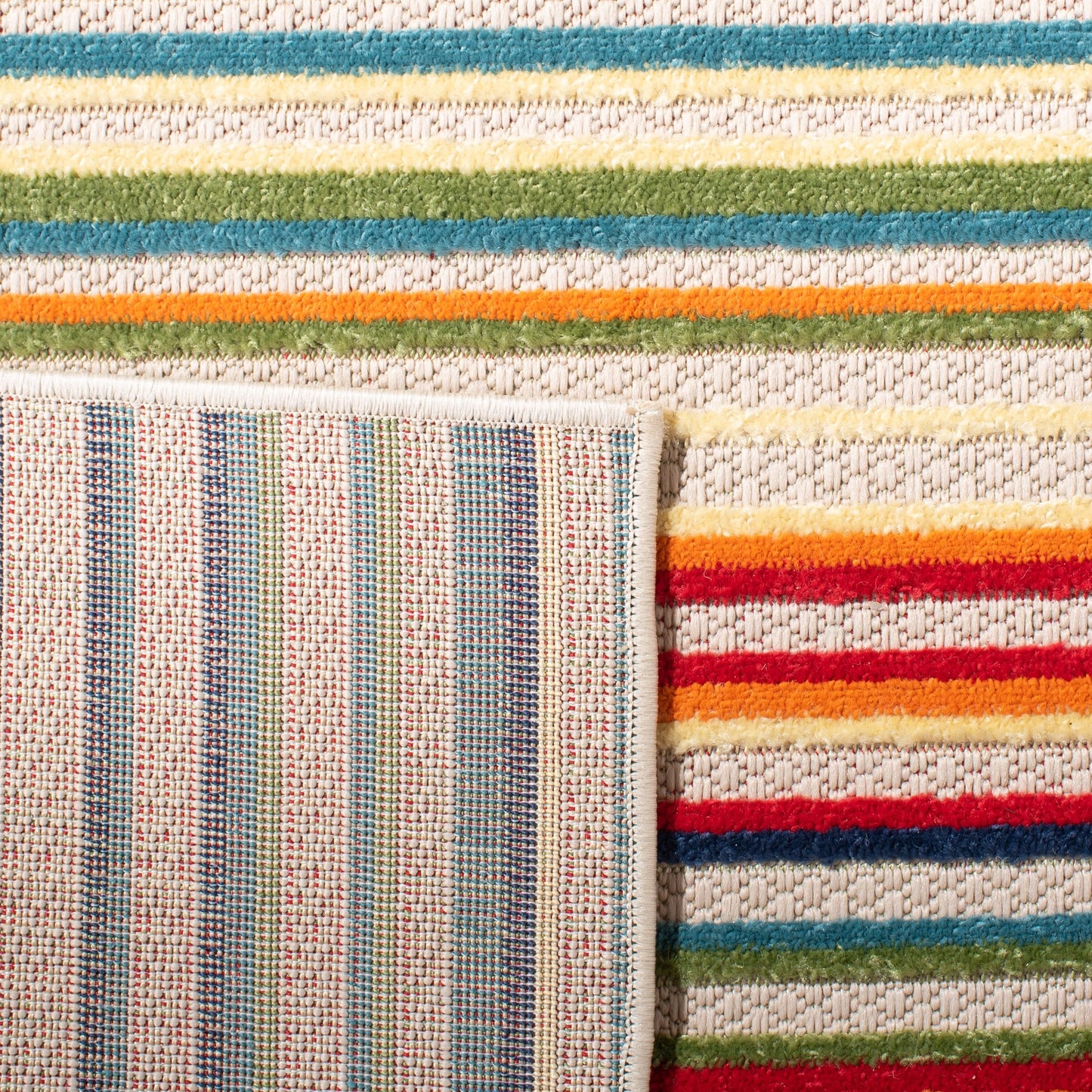 Tapis de patio imperméable à rayures pour intérieur/extérieur SAFAVIEH Cabana Gafia