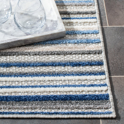 Tapis de patio imperméable à rayures pour intérieur/extérieur SAFAVIEH Cabana Gafia
