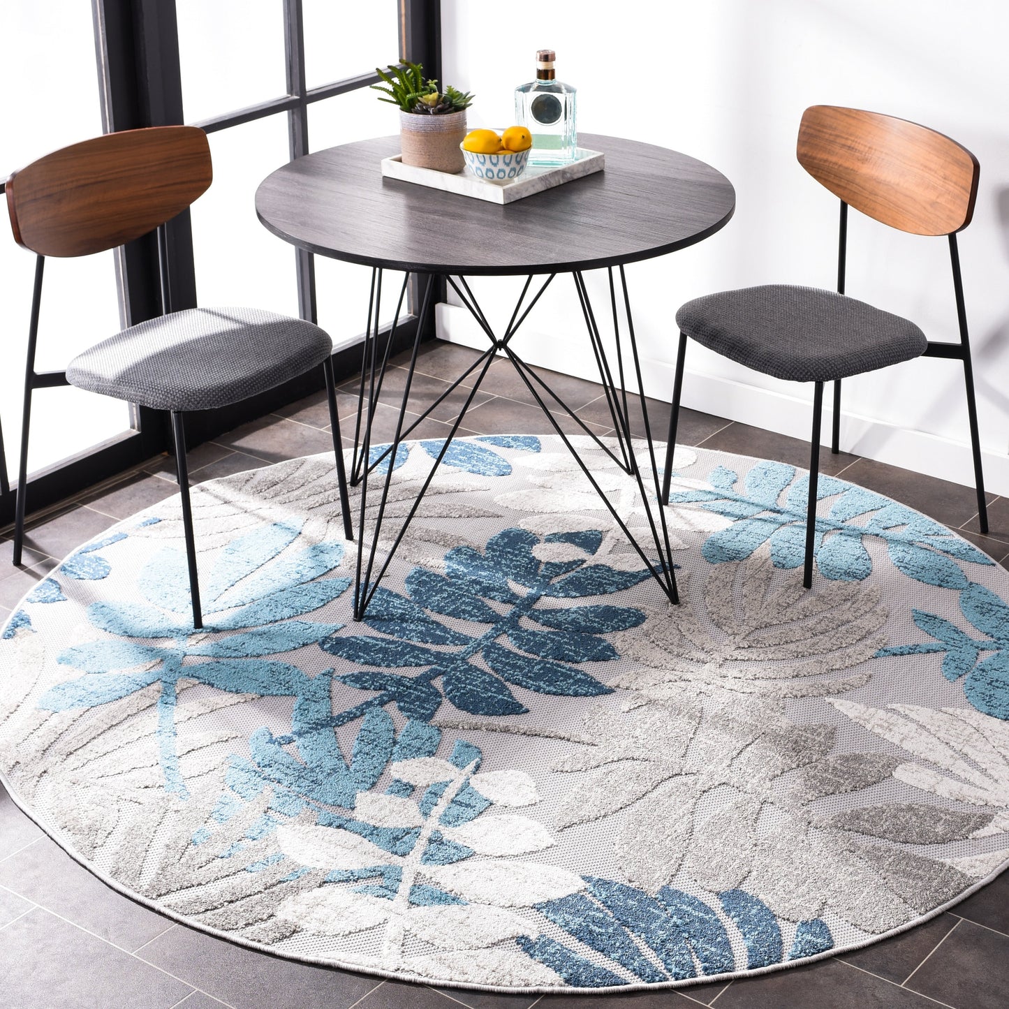 Tapis de patio imperméable à motif floral pour intérieur/extérieur SAFAVIEH Cabana Neera