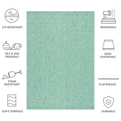 Tapis de jardin imperméable pour intérieur/extérieur SAFAVIEH Courtyard Begajeta.