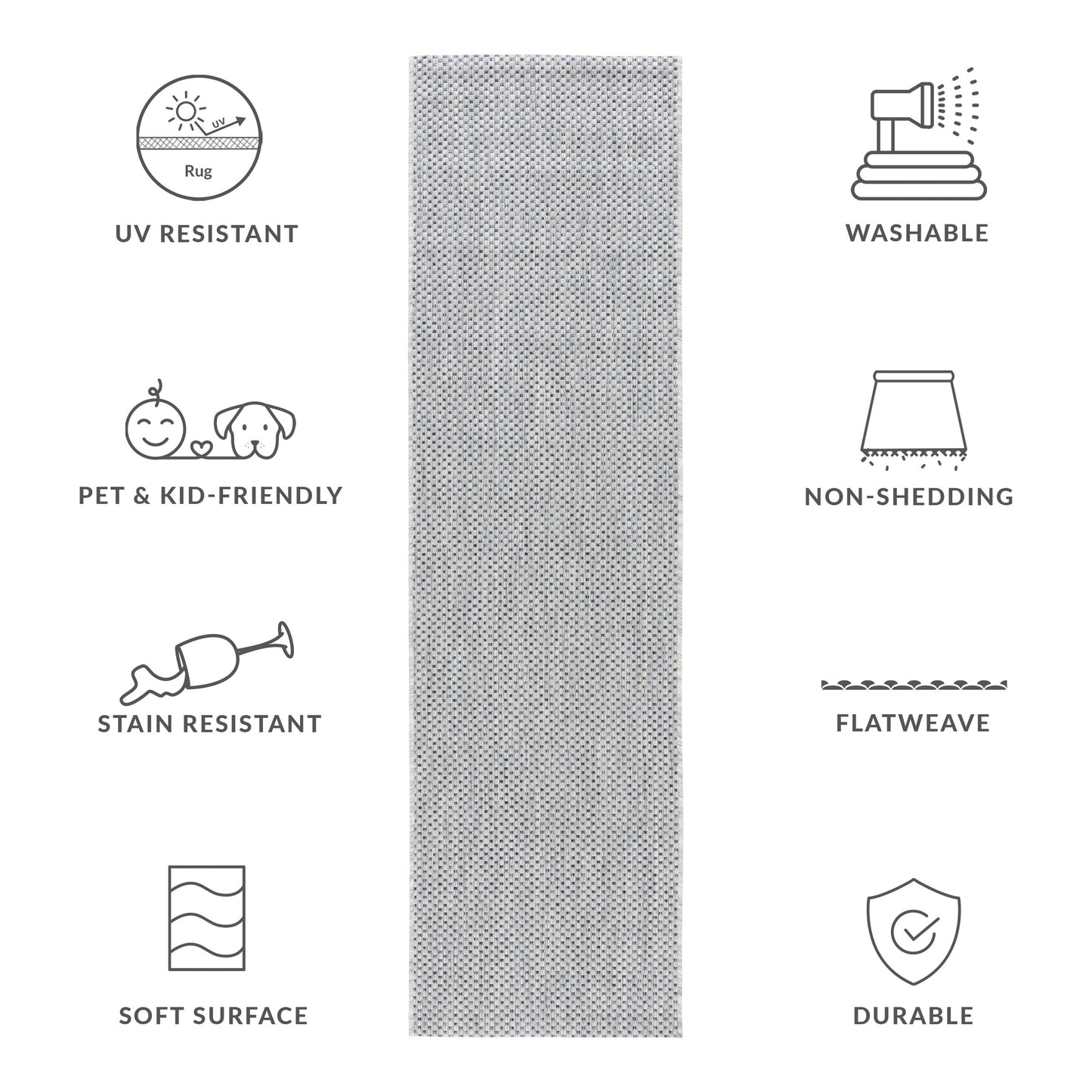 Tapis de jardin imperméable pour intérieur/extérieur SAFAVIEH Courtyard Begajeta.
