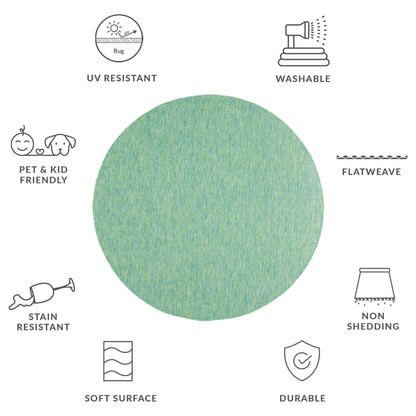 Tapis de jardin imperméable pour intérieur/extérieur SAFAVIEH Courtyard Begajeta.