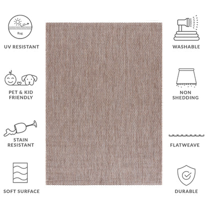Tapis de jardin imperméable pour intérieur/extérieur SAFAVIEH Courtyard Begajeta.
